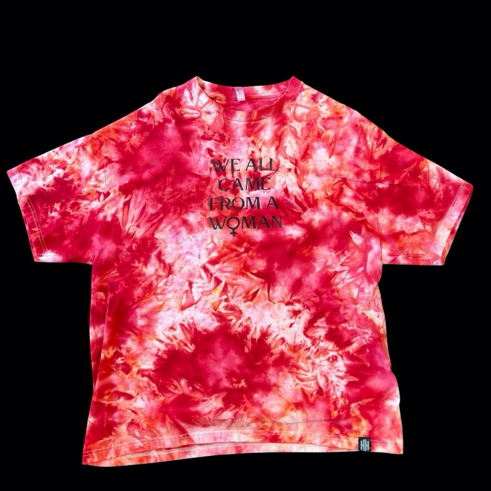 Haus of Hendo Hand Dyed Red Tie-Dye Short Sleeve Tee